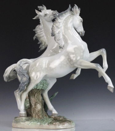 Lladro Free As The Wind L E Wild Horses Figurine Oct 18 2017 Hill Auction Gallery In Fl