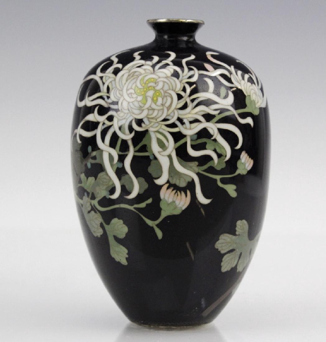 Japanese Cloisonne Enamel Vase Meiji Period