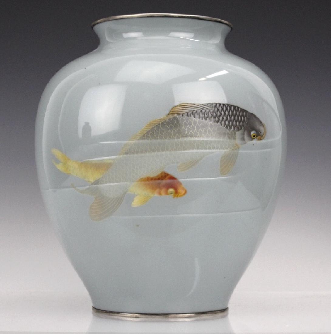 Vintage Ando Jubei Studio Cloisonne Enamel Vase (1 of 8)