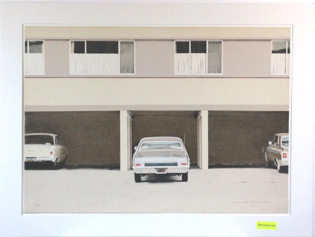 Signed Robert Alan Bechtle Litho from BASS MUSEUM (1 of 6)