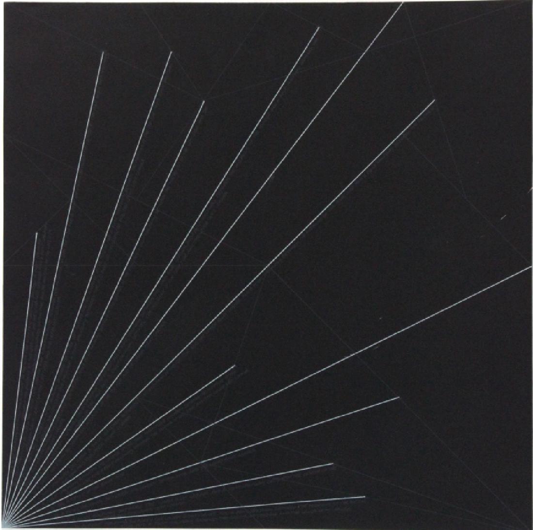 Sol LeWitt Signed Etching Geometric Lines BASS MUSEUM (1 of 9)