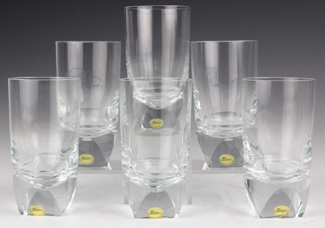 SET of 6 MOSER Bohemian Crystal Highball Glasses (1 of 6)