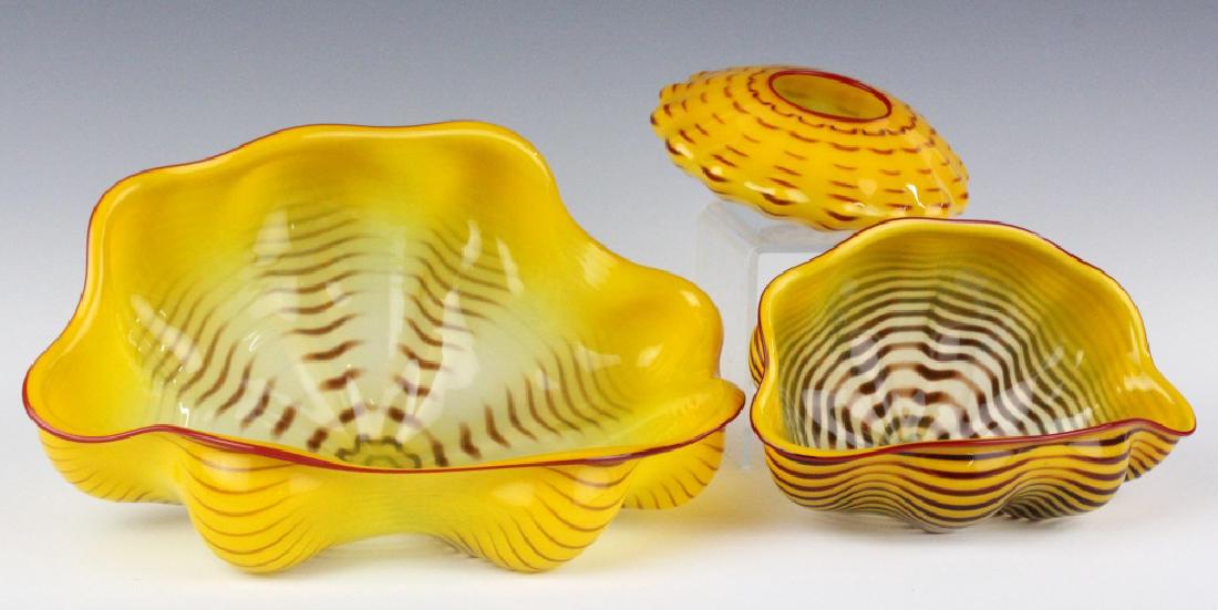 Dale Chihuly 3pc Seaform Art Glass Sculptures RARE (1 of 6)