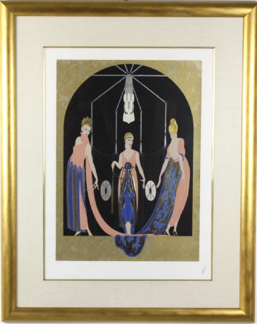 Pencil Signed ERTE Three Graces Serigraph LE Print (1 of 8)