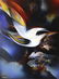 Leonardo Nierman Oil On Board Abstract Painting