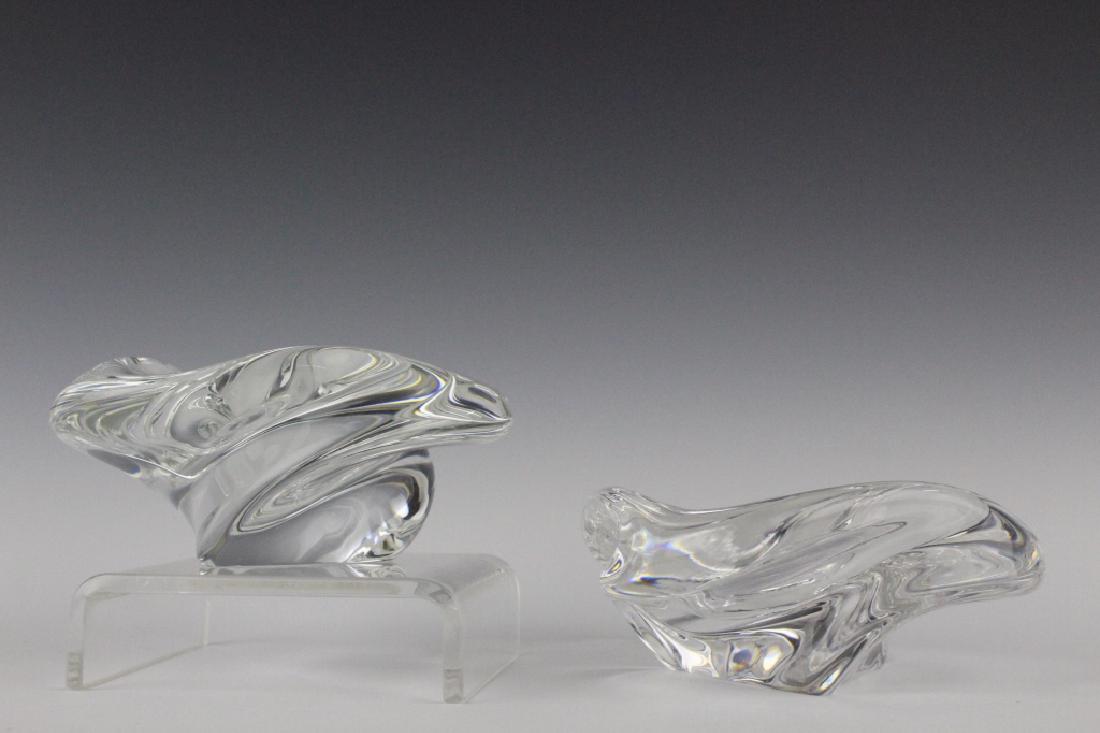 LOT of 2 ST LOUIS Crystal Art Glass Caravelle Bowl (1 of 5)