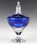VAL ST LAMBERT Cobalt Crystal Footed Candy Bowl