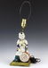 Chinese Porcelain Drummer Boy Statue Table Lamp - 2