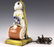 Chinese Porcelain Drummer Boy Statue Table Lamp - 5