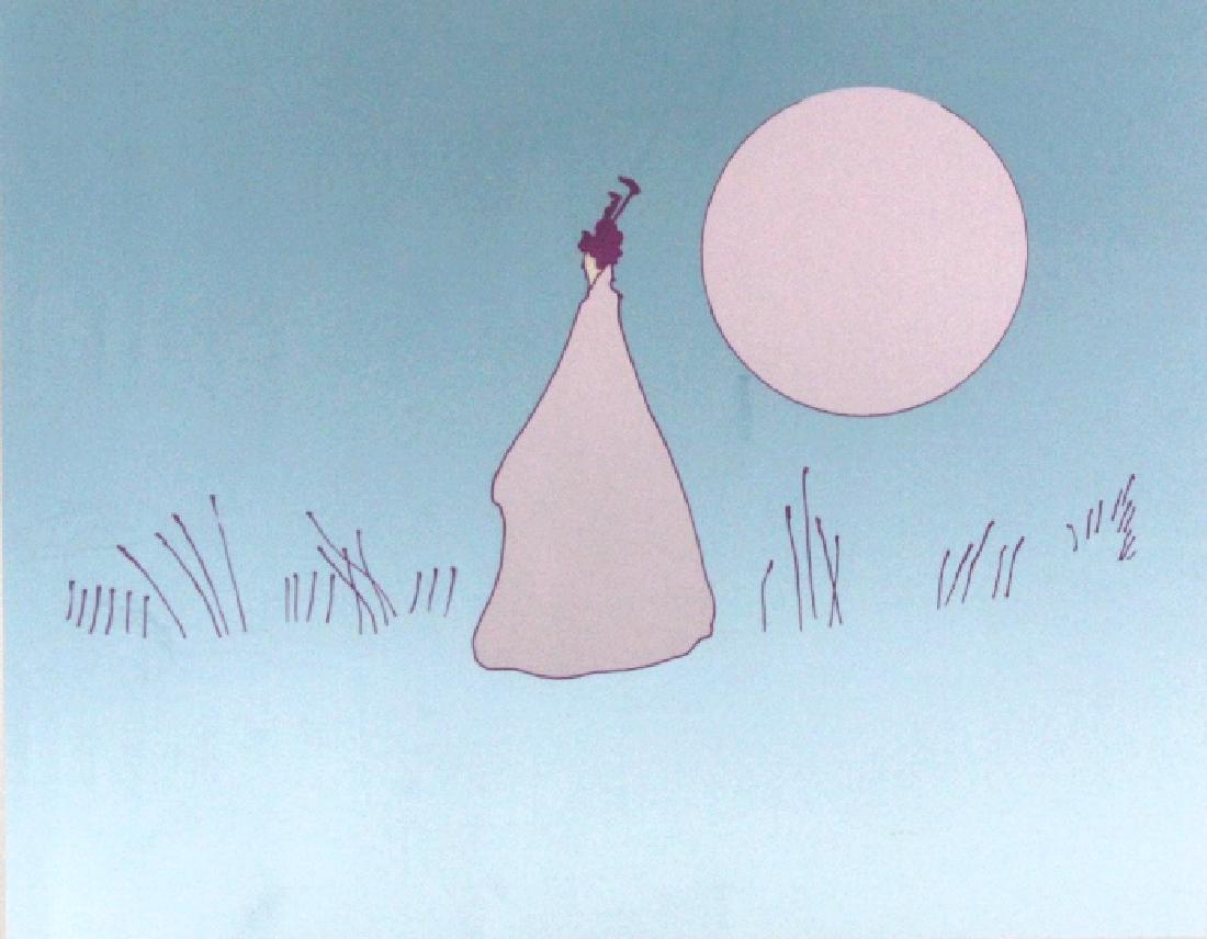 Pencil Signed PETER MAX Pink Sun L/E Lithograph (1 of 6)