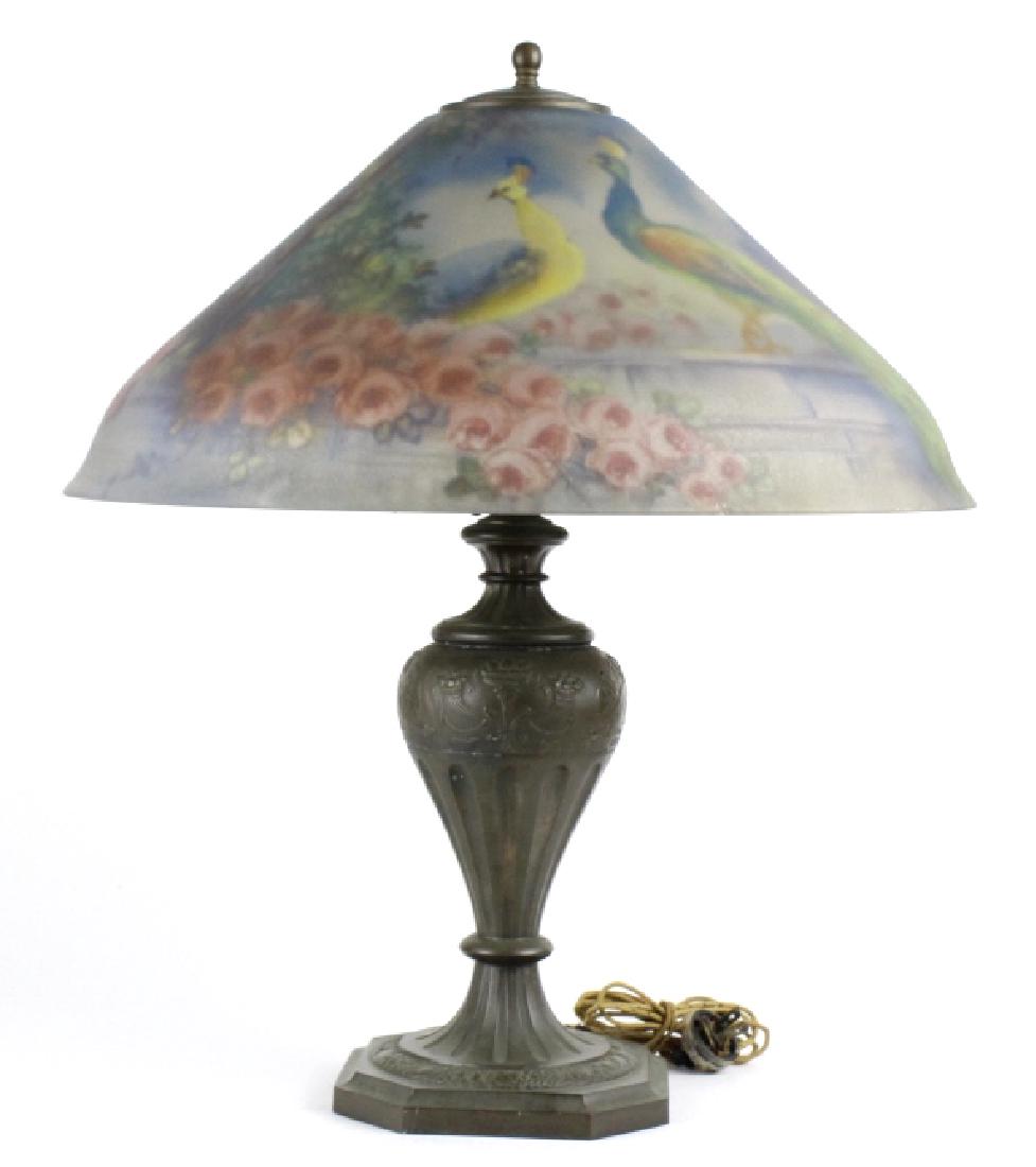 Pairpoint Reverse Painted Peacock Table Lamp (1 of 10)