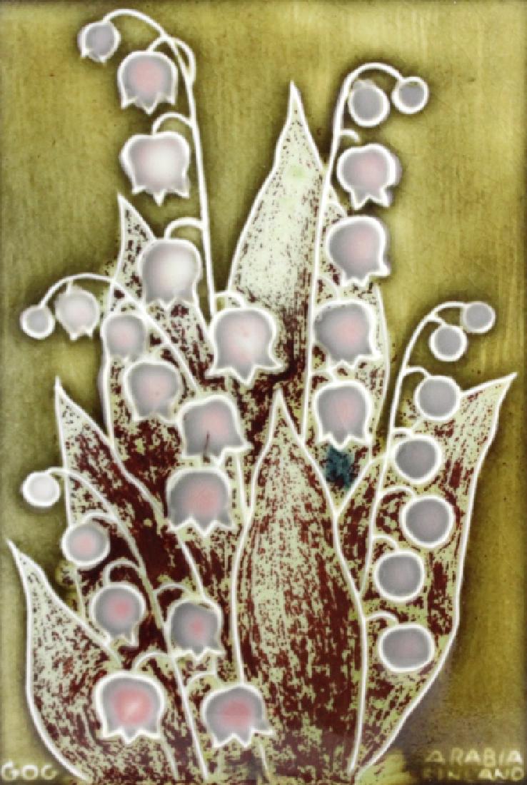 Arabia Finland Floral Plaque GUNVOR OLIN-GRONQUIST (1 of 7)