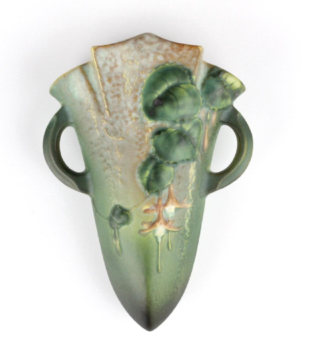 Roseville Pottery FUSCHIA Wall Pocket Vase 1282-8 (1 of 7)
