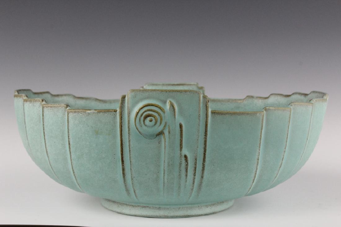 Roseville Pottery MODERNE 11" Console Bowl 301-10 (1 of 9)