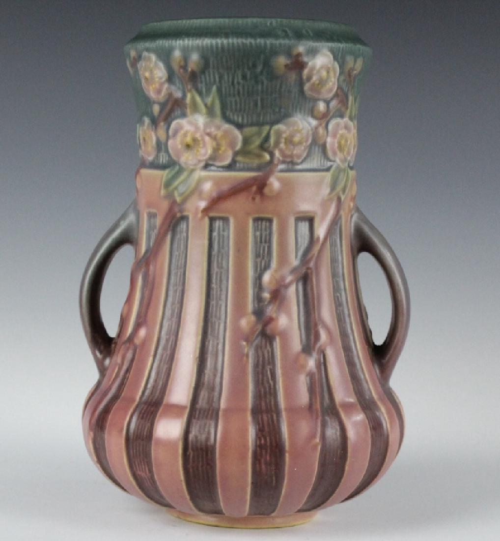 Roseville Pottery CHERRY BLOSSOM Red 8" Vase 624-8 (1 of 10)