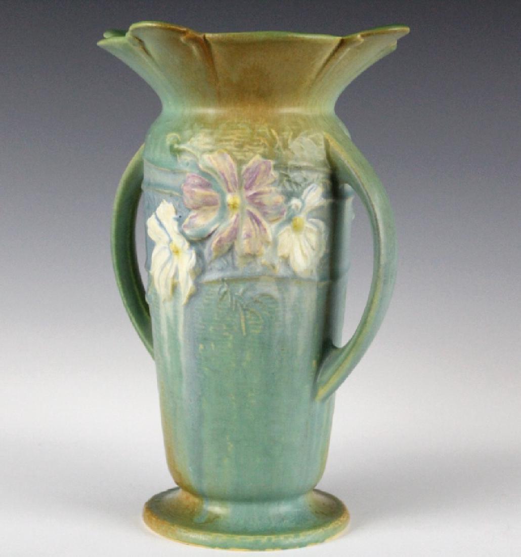 Roseville Pottery COSMOS 9 1/4 Floral Vase 953-9 (1 of 10)