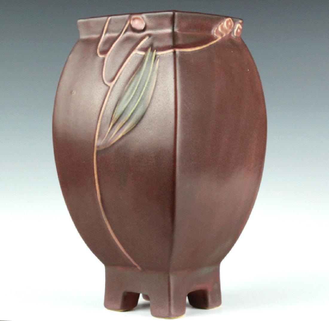 Roseville Pottery FUTURA Chinese Pillow Vase 430-9 (1 of 9)