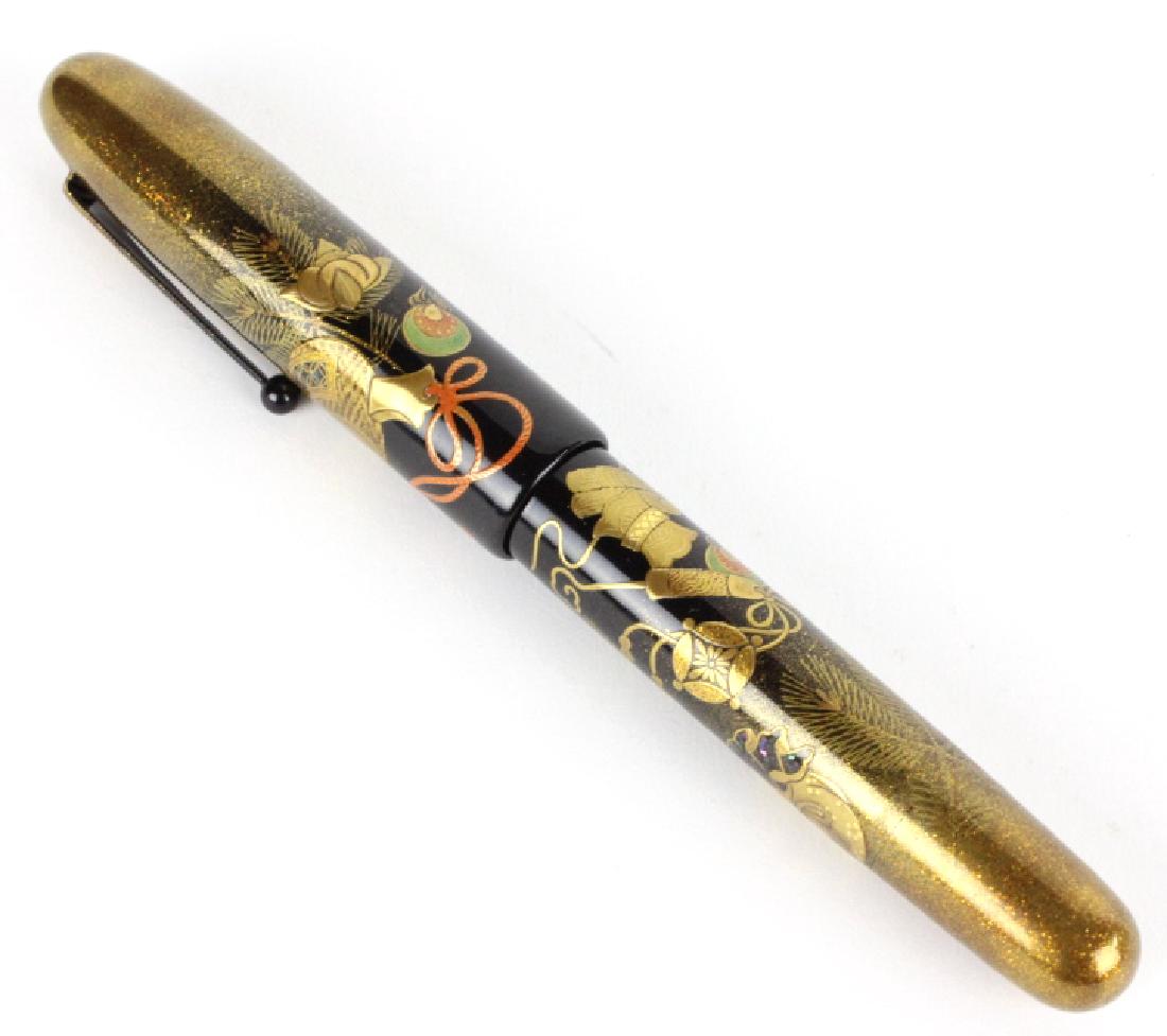 Namiki Japanese Lacquer 18k Gold Fountain Pen RARE