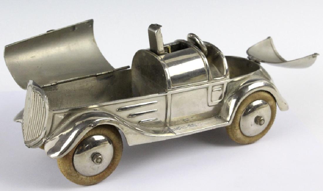 Antique Roadster Car Lighter Match Cigarette Case (1 of 10)