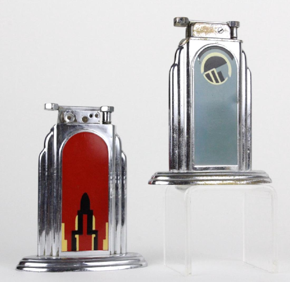 LOT 2 ELGIN Craft Otis ART DECO Lacquered Lighter (1 of 8)