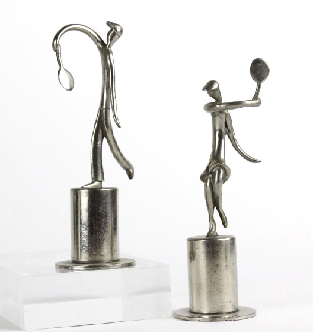 PAIR Hagenauer Austria Tennis Player Lighter RARE (1 of 5)