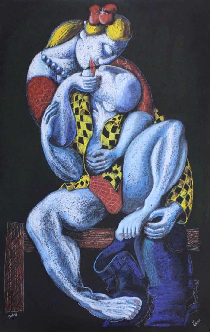 Yuri Yuroz Limited Ed Love Litho Lithograph SIGNED (1 of 6)