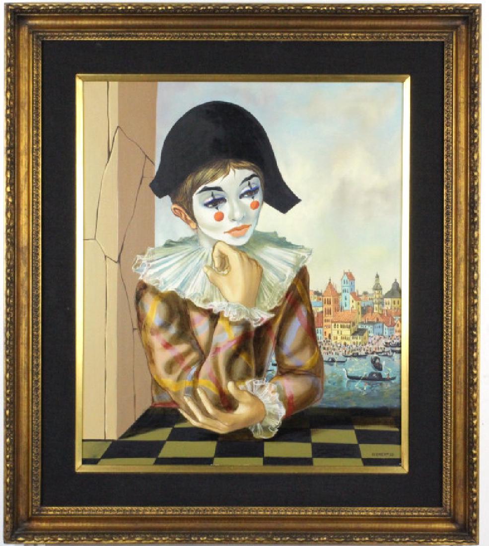Jean Pierre Clement Harlequin Portrait Painting (1 of 6)