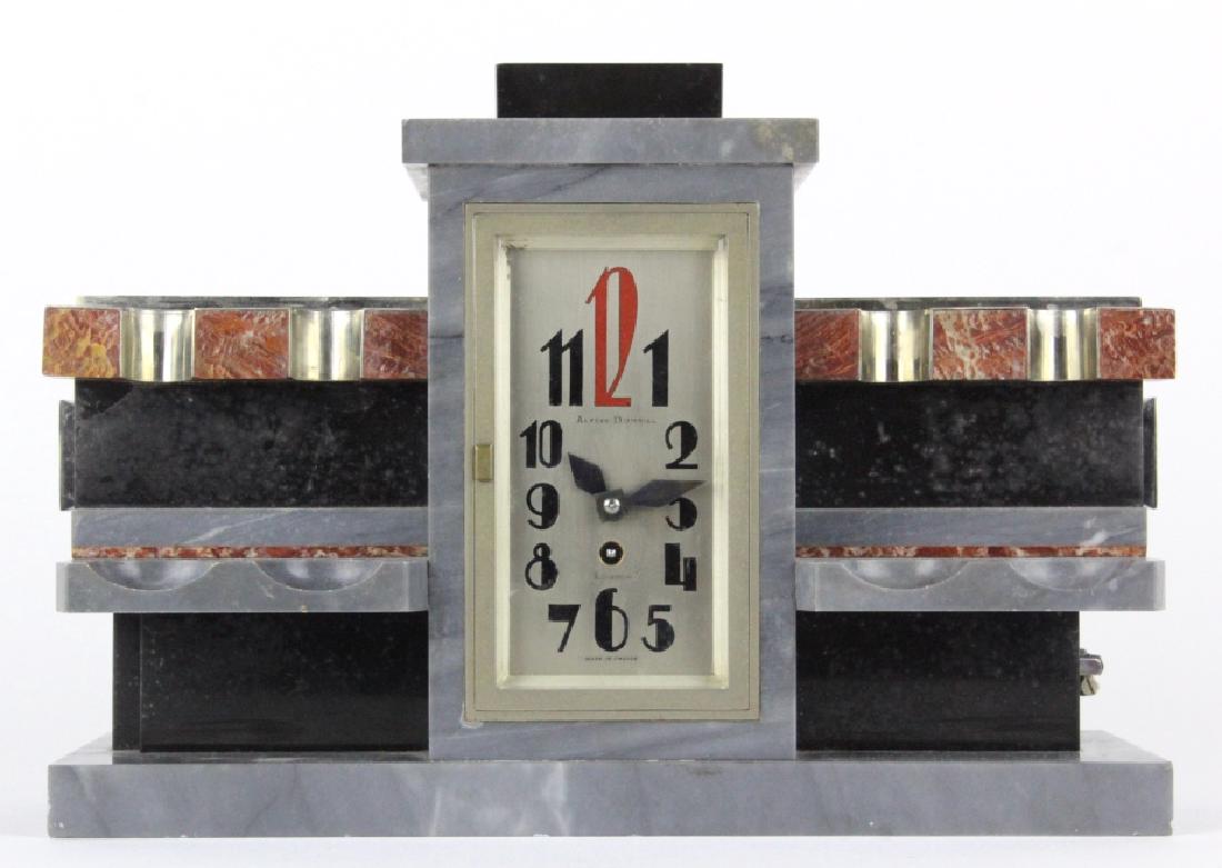 Alfred Dunhill Art Deco Marble CLOCK Pipe Stand (1 of 10)