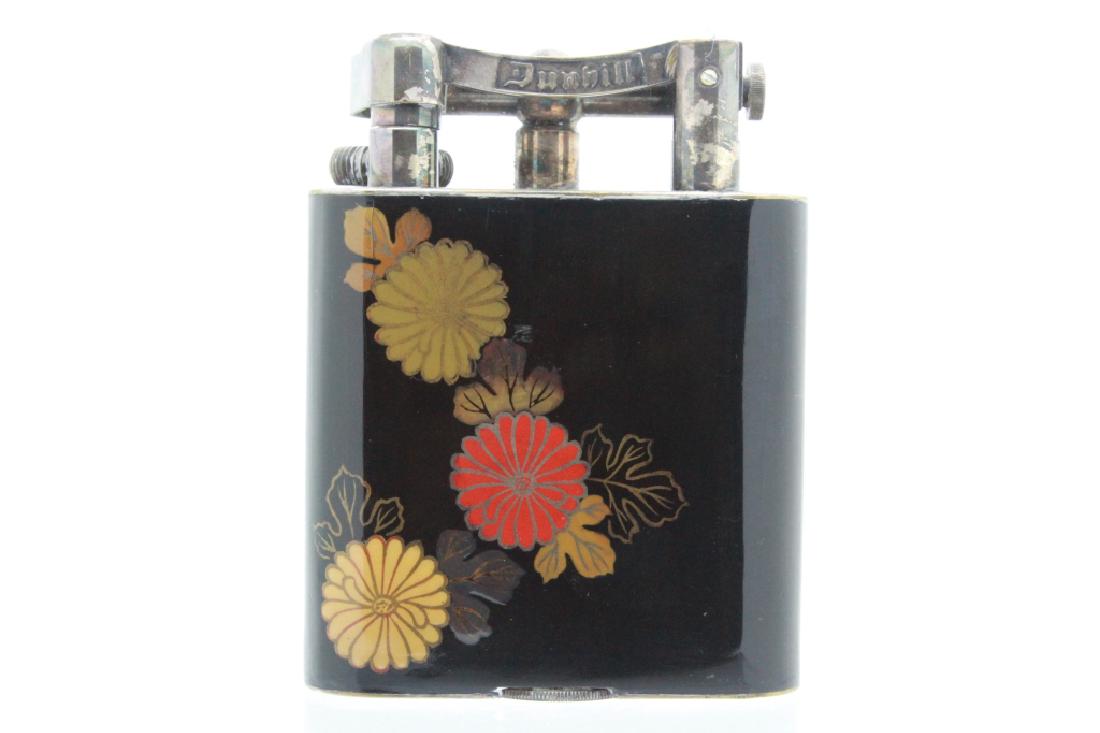 Dunhill RARE Black Japanese Lacquer Table Lighter (1 of 10)