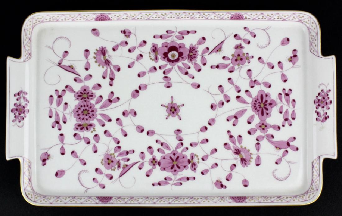 Meissen German Porcelain Indian Pink Serving Tray (1 of 8)