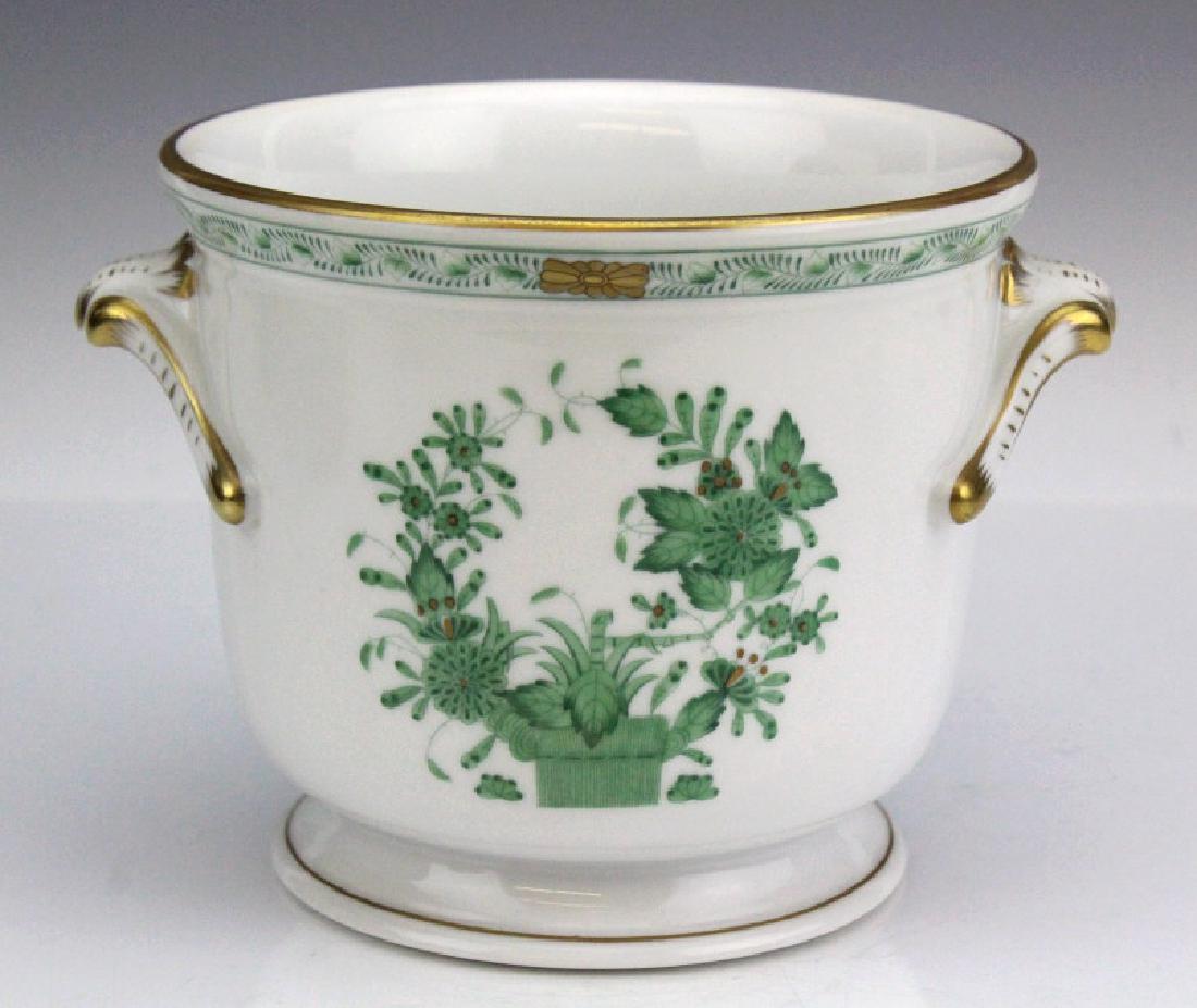 Herend Indian Tree Green 5" Porcelain Cache Pot (1 of 7)