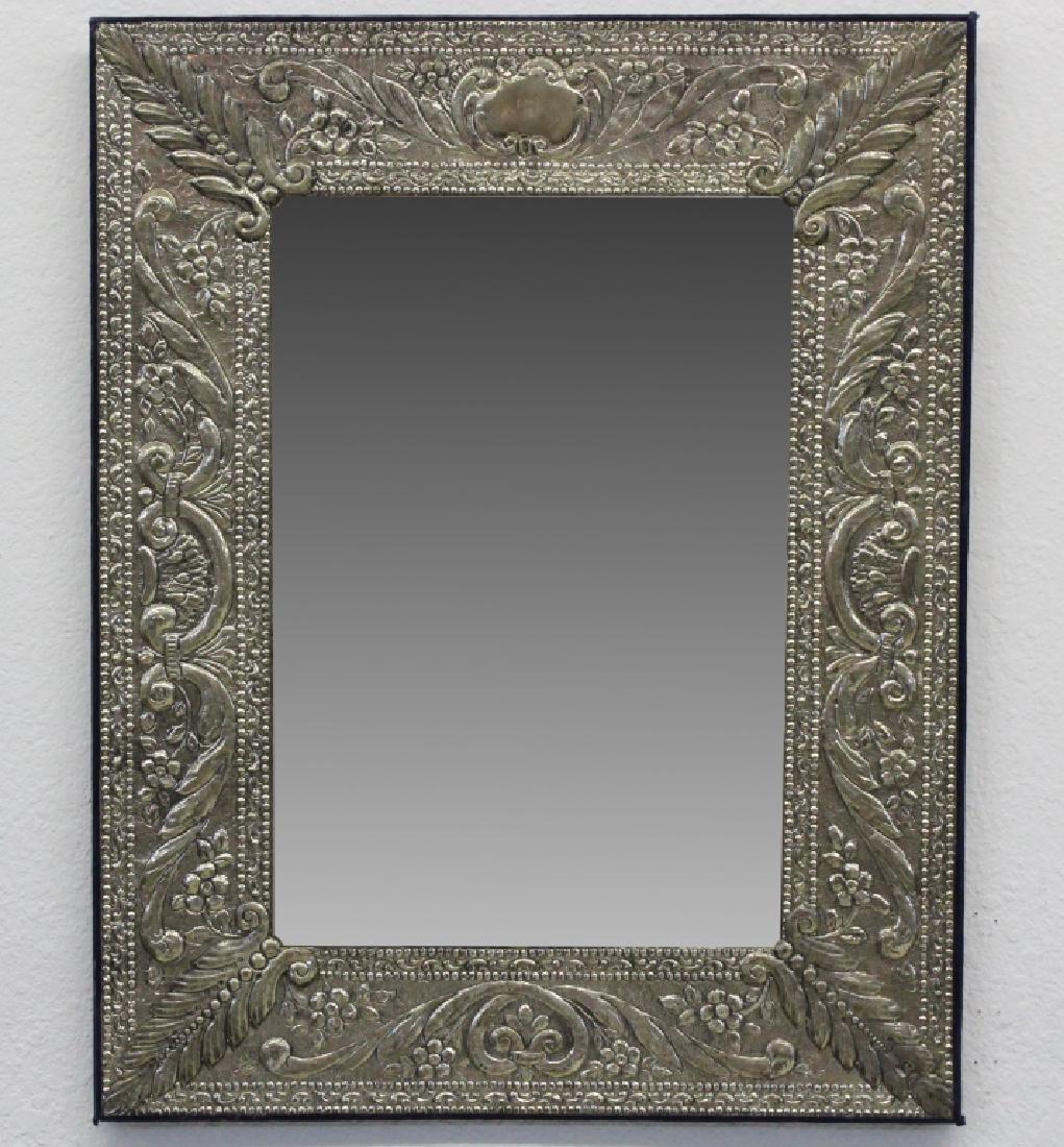 Large Ornate Floral 900 Silver Wall Mirror (1 of 6)
