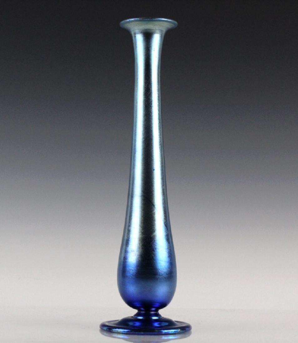 L.C. Tiffany Blue Favrile Art Glass 11 5/8" Vase (1 of 7)