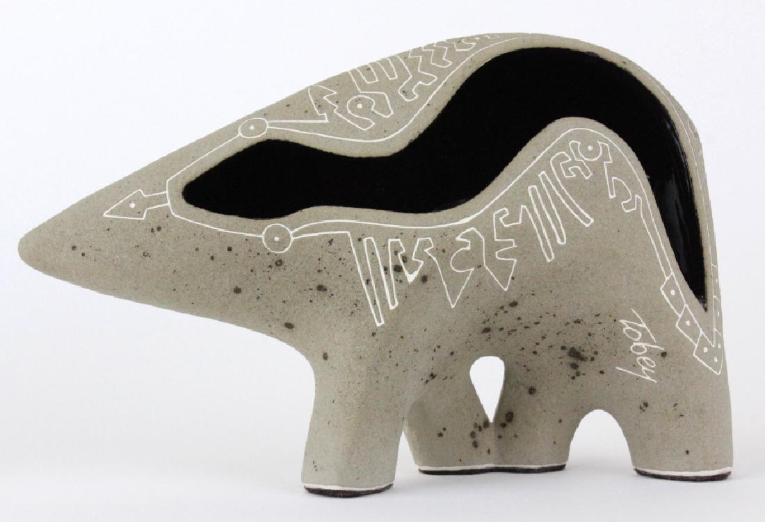 GENE TOBEY Studio Art Pottery Bear Sculpture (1 of 8)
