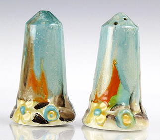Clarice Cliff Bizarre My Garden Salt & Pepper Set (1 of 7)