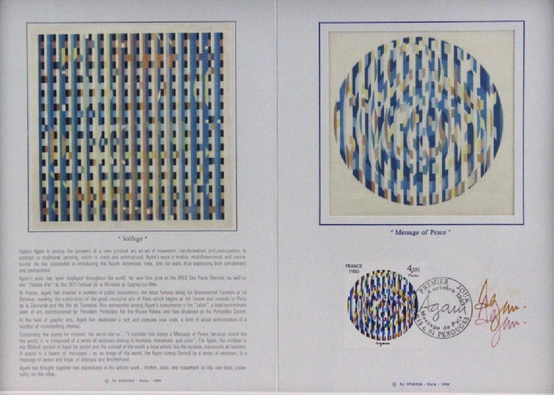 Yaacov Agam Solfege & Message Of Peace Agamagraphs (1 of 3)