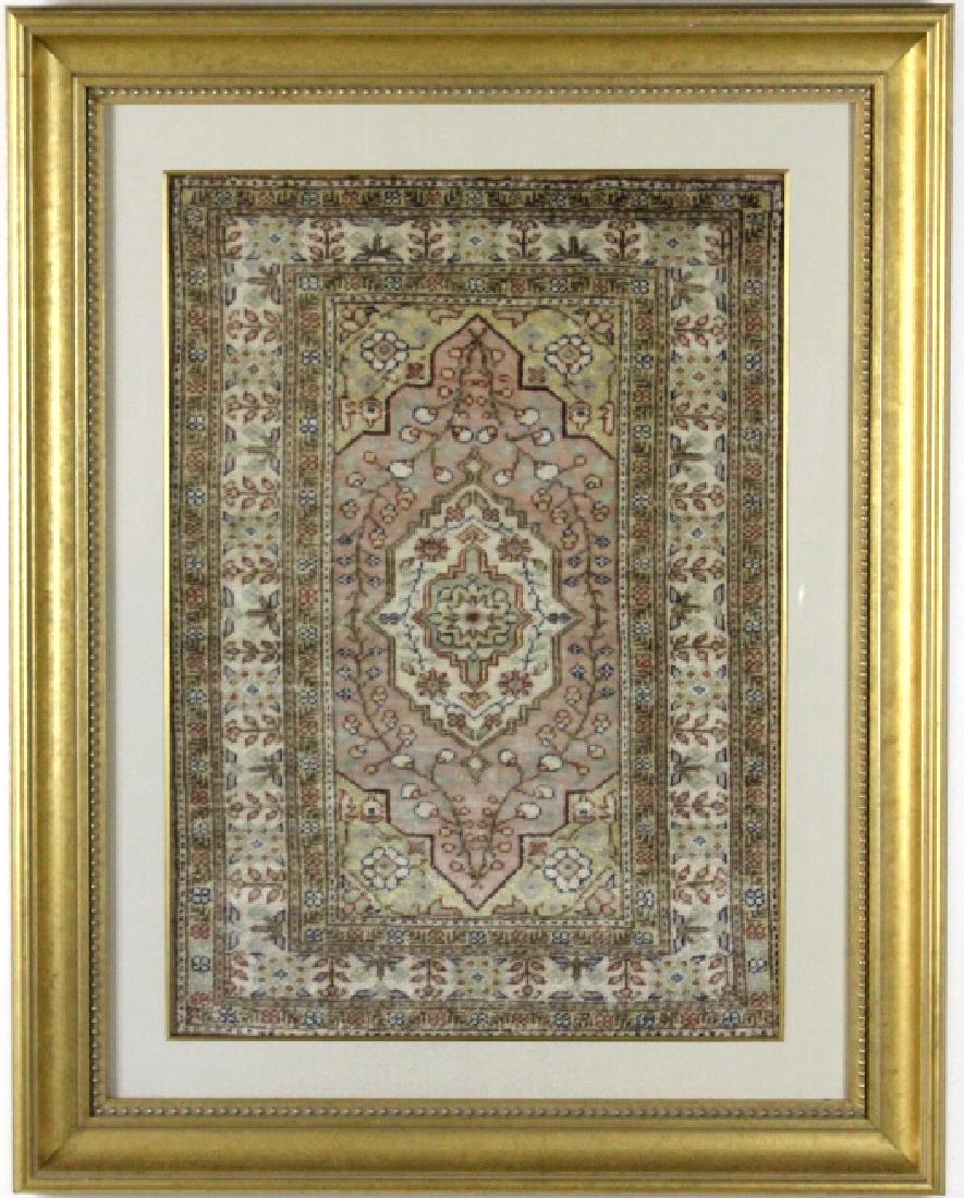 Antique Oriental Hand Knotted Silk Prayer Rug (1 of 6)