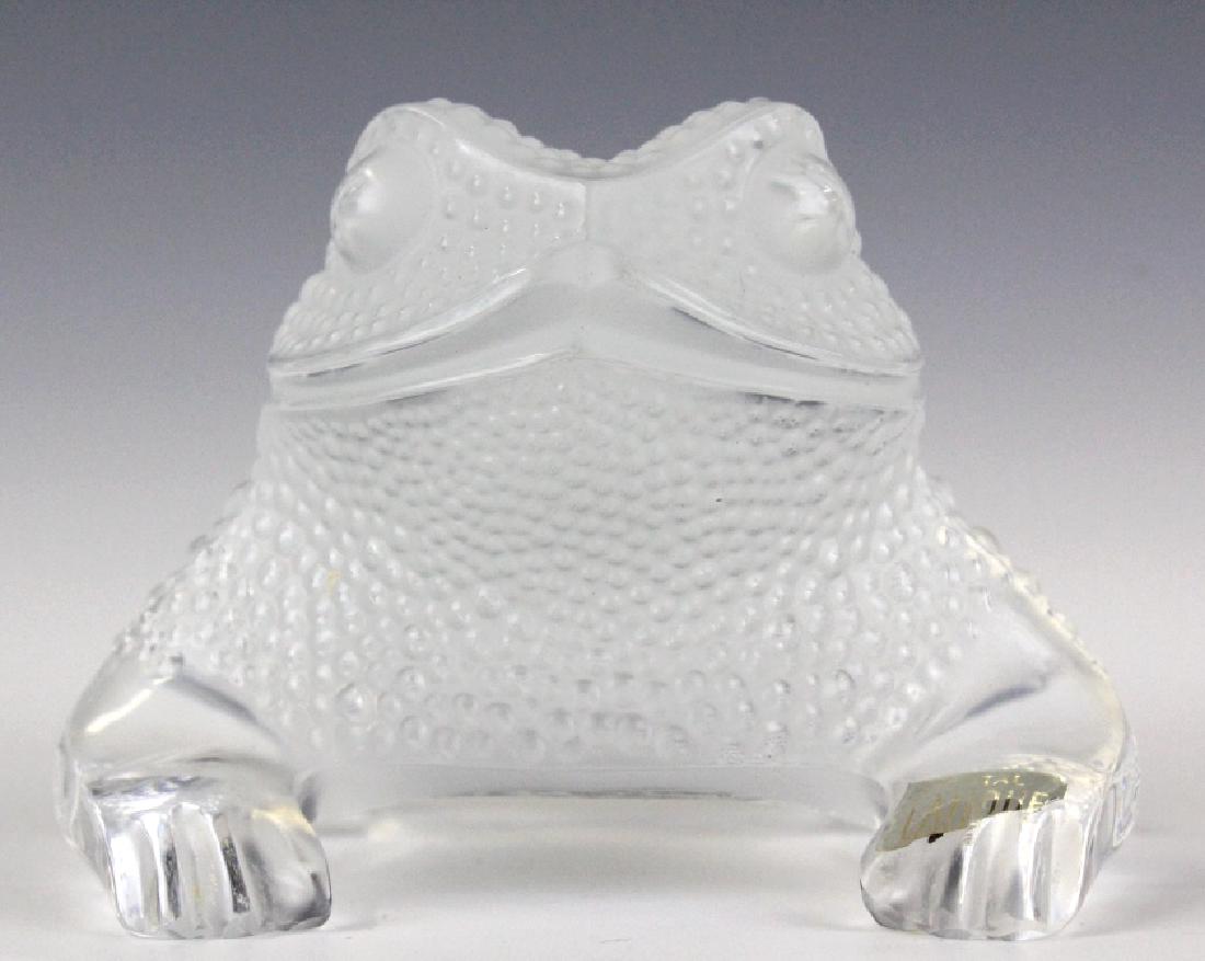 Lalique French Art Glass Gregoire Frog Paperweight (1 of 7)