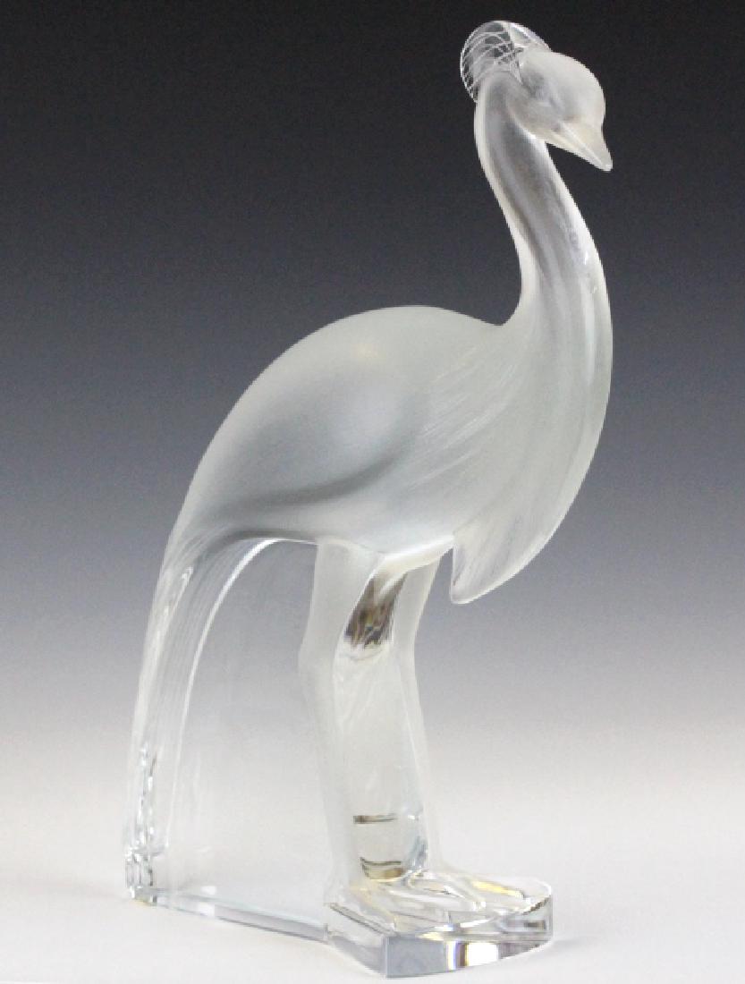 Large Lalique Frnch Art Glass Peacock Figurine (1 of 10)