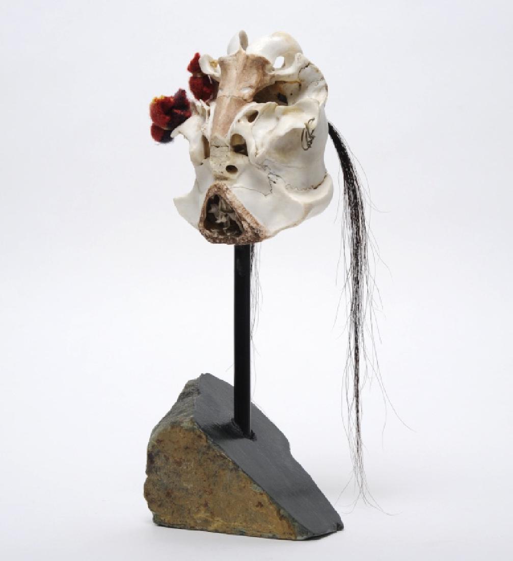 David Farnham Inuit Indian Skull Fetish Jade Base (1 of 8)