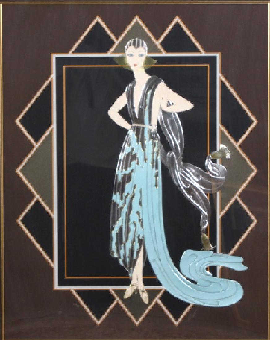 Signed ERTE California Foil Embossed Serigraph (1 of 4)
