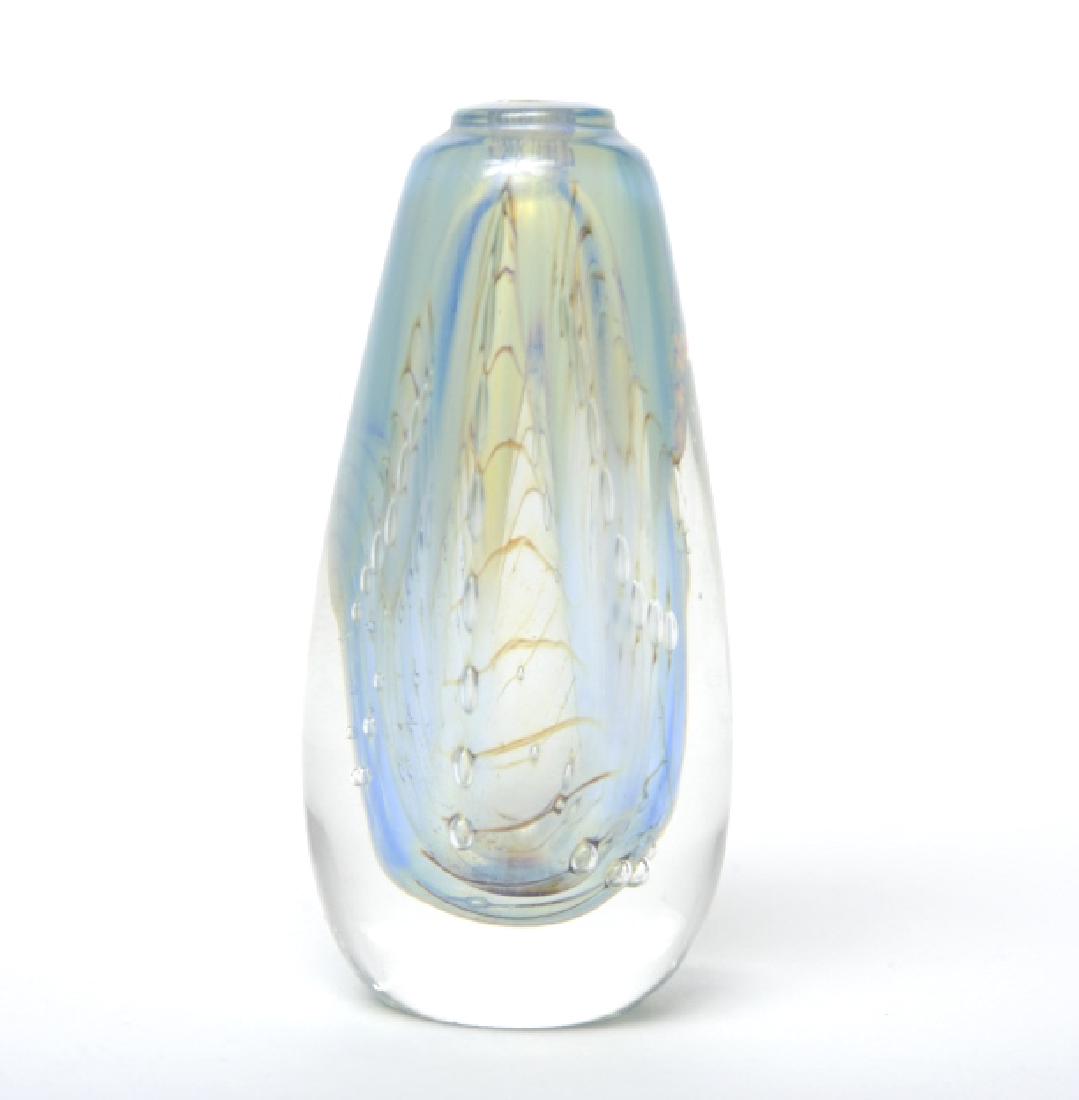 Murano Studio Art Glass Hand Blown Bubble Bud Vase (1 of 7)