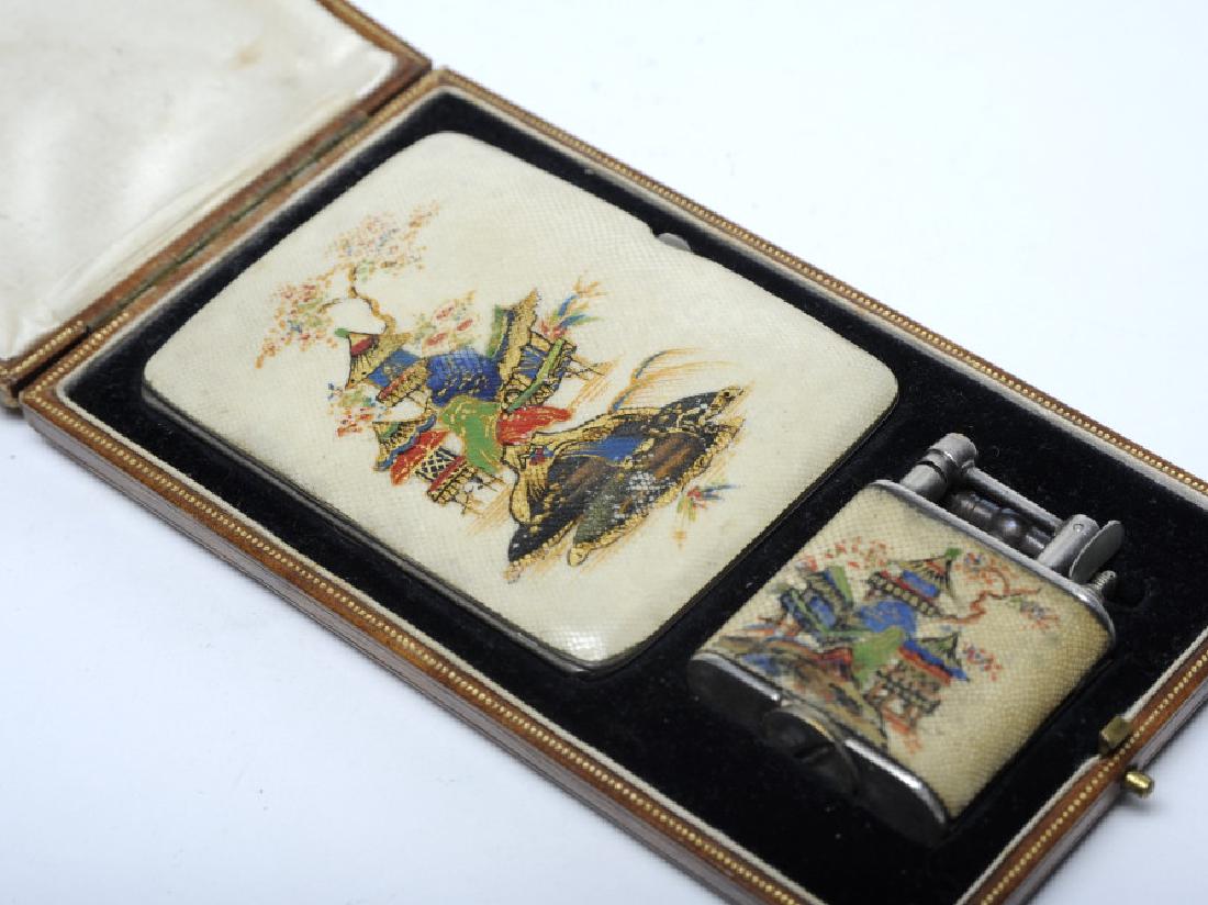 Dunhill Painted Oriental Shagreen Smoking Set RARE (1 of 10)