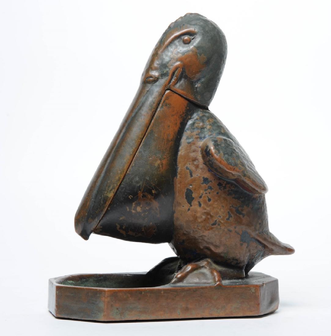 Pompeian Bronze Pelican Bird Smoking Set Ash Tray (1 of 7)