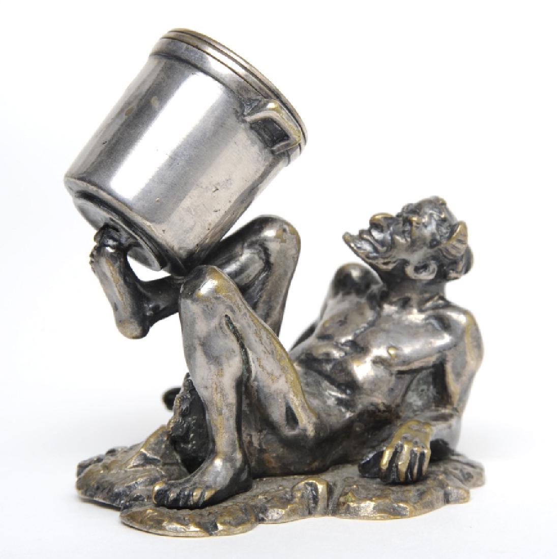 Bronze Sensor Devil Lucifer Figural Incense Burner (1 of 7)