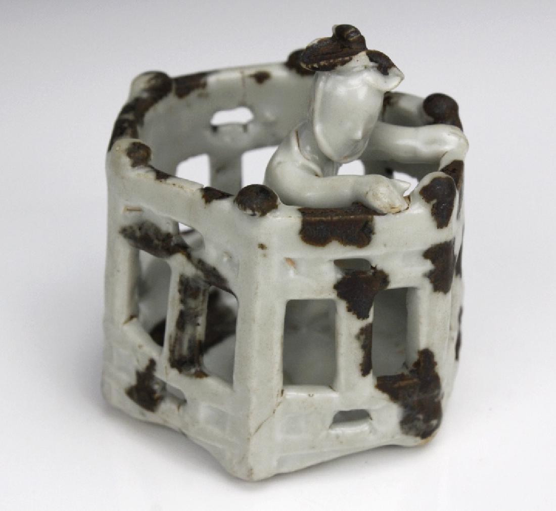 Sung Dynasty Yingching Spotted Ware Child in Crib (1 of 10)