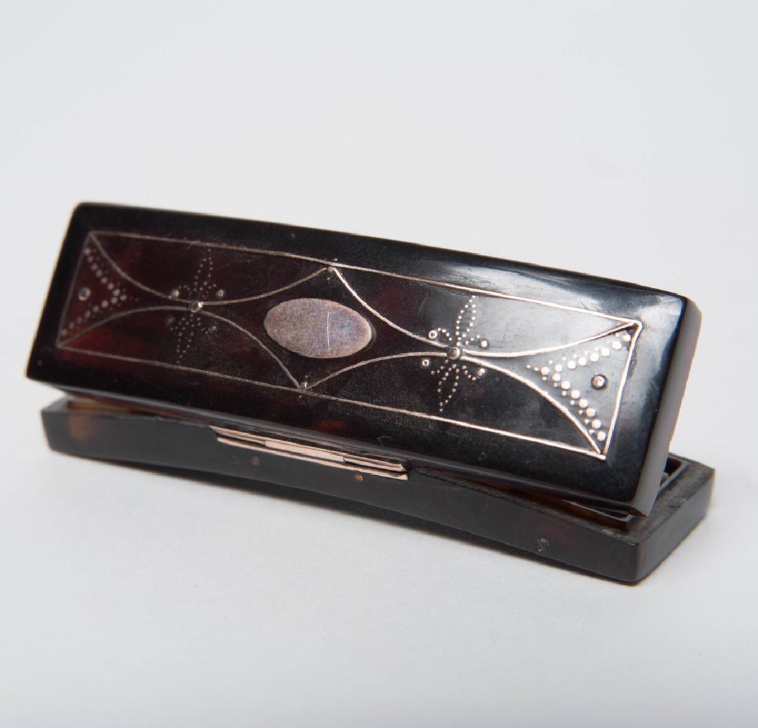 Antique Victorian Era Fine Gold Inlaid Needle Case (1 of 6)