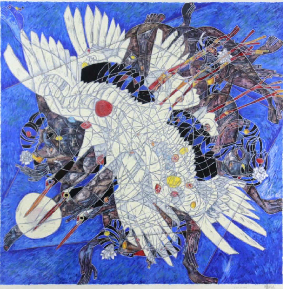 SIGNED Tiefeng Jiang Purple Dream LE #75 Serigraph (1 of 6)