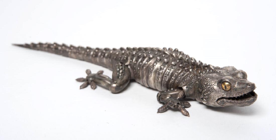 Oleg Konstantinov Sterling Silver Gecko Sculpture (1 of 8)
