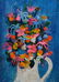 Gustav Likan Floral Still Life Oil Board Painting - 2